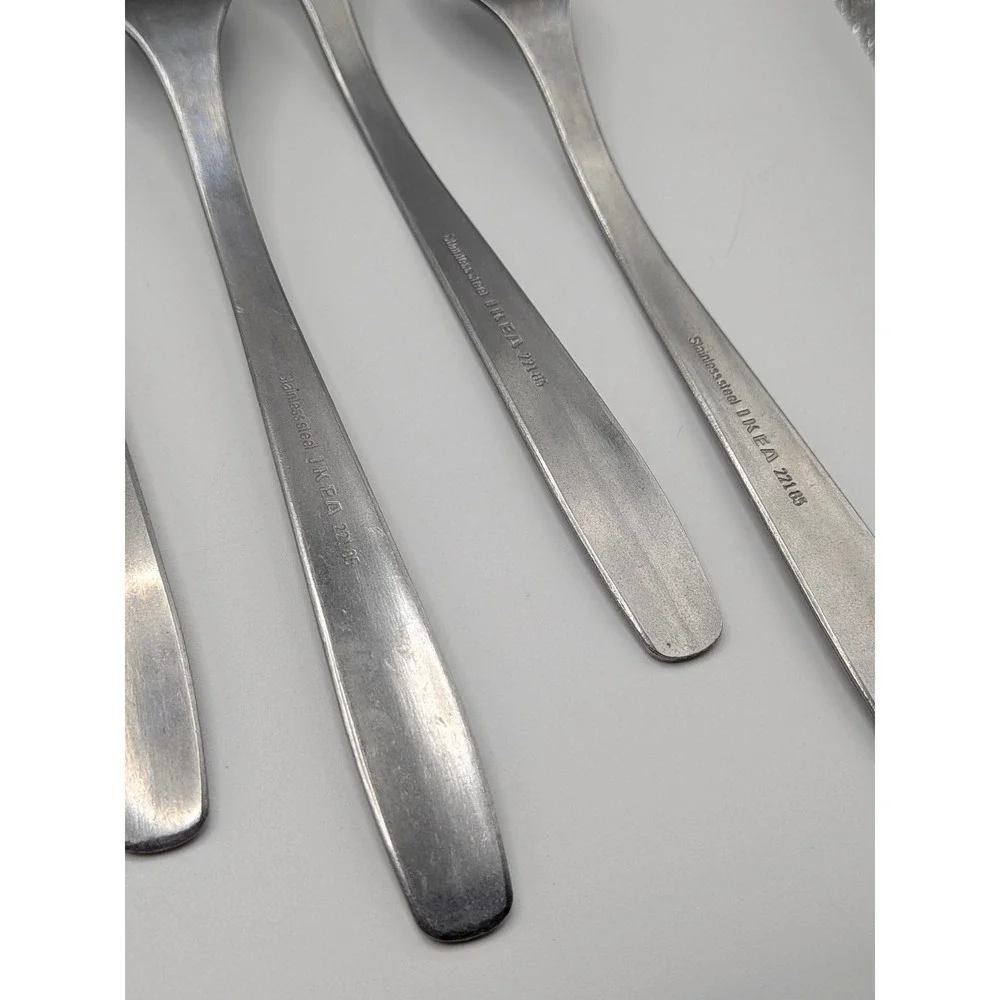 IKEA 22185 Stainless Steel Flatware Set 12 Piece Mixed Lot Spoons Forks Knives
